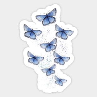 Holly Blue Butterflies Sticker